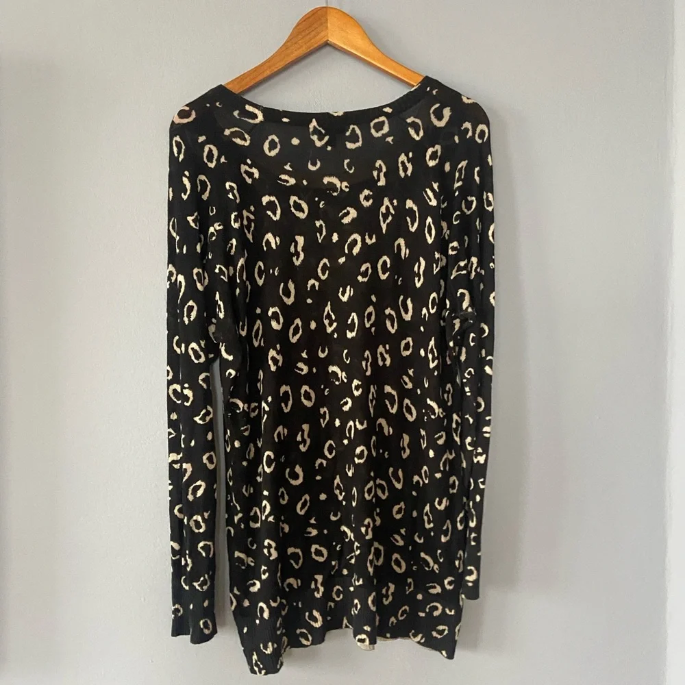 🛑SOLD TORRID Leopard Print Pullover Tunic Sweater - Picture 7 of 11